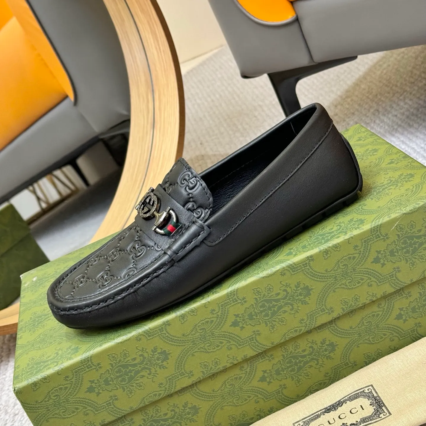Men's shoes 💰420 (Yangli) Gucci* - the top version of Gucci classic beanie shoes! It is made of imported original cowhide and has a comfortable first layer of sheepskin lining! Original wear-resistant rubber outsole! High quality products! Size 38-46, with shoe dial, cloth bag, card